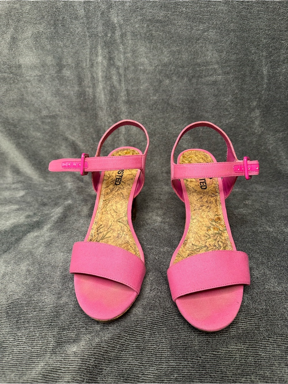 Unlisted by Kenneth Cole Hot Pink Open-Toe Ankle Strap Sandals
